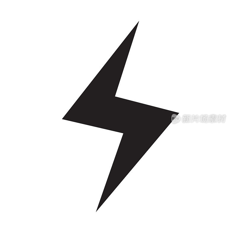 Lightning Icon, Vector